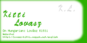 kitti lovasz business card